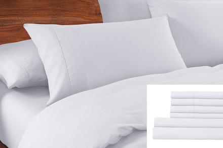 1500TC Cotton Rich Six-Piece Bedding Set - Available in Three Colours | Queen