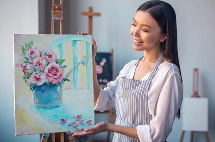 Two-Hour Online Painting Class with Optional Supplies Shipped