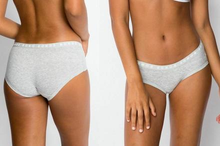 Six Pack of Bonds Women's Hipster Boyleg Briefs | Grey