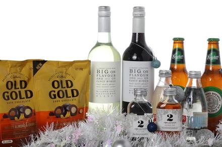 Christmas Hamper with Beer, Wine, Gin and Chocolates