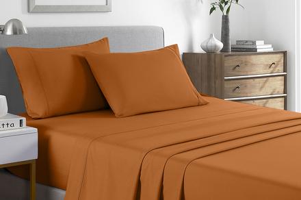 FLASH SALE ! Royal Comfort King Size Bamboo Cooling 2000TC Sheet Set - Multiple Colours!