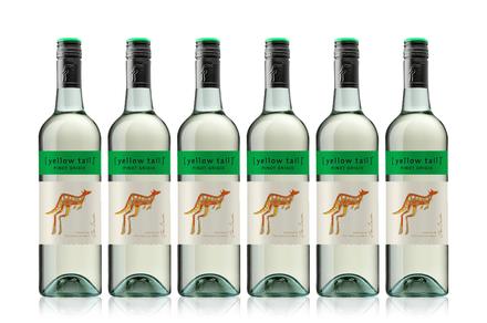 Six Bottles of Yellow Tail Pinot Grigio 2017