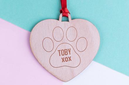 Personalised Wooden Christmas Ornaments for Your Pets