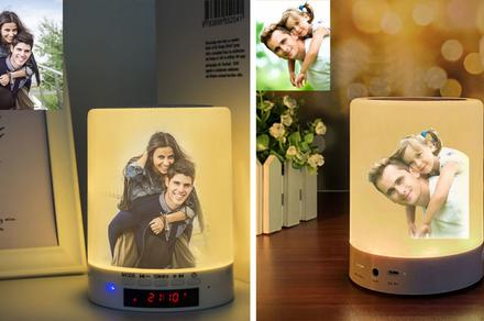 Personalised Bluetooth Audio Light with Photo and Text