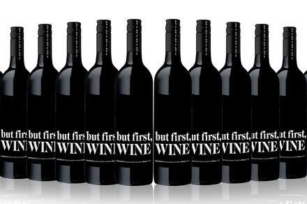 12 Bottles of 2018 'But First Wine' Shiraz 