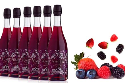Six Bottles of Pomula Berry Vanilla Spritzer NV