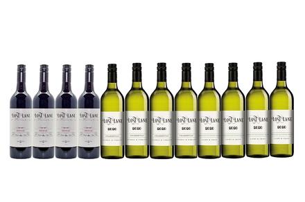 12 Bottles of Lost Lane Mixed Red and White Wine