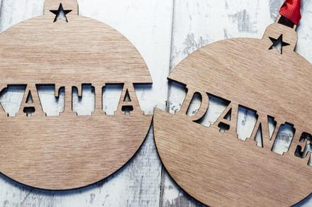 Personalise Your Own Wooden Ornaments This Christmas