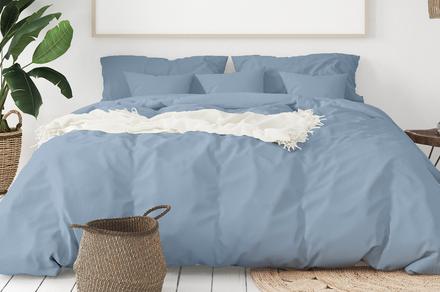 Royal Comfort 1000TC Bamboo Cotton Quilt Cover Set Available in Four Colours | Queen