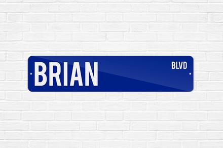 Personalised Metal Street Sign - Choose Your Colour