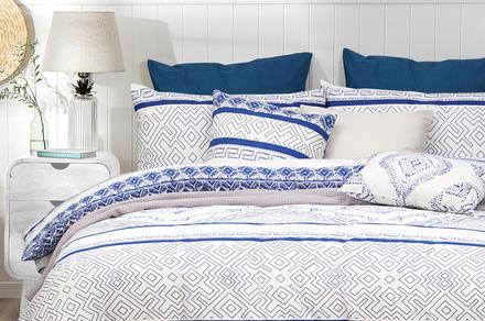 Amsons 100% Cotton Hampton Quilt Cover Set