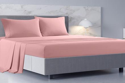 Royal Comfort Balmain 1000TC Bamboo Cotton Sheet Set Available in Four Colours | Queen