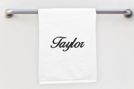 Create Your Own Bath Towel with Personalised Embroidery