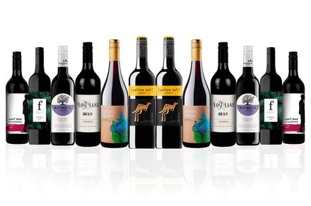 12 Bottles of Mixed Aussie Red ft Yellow Tail Shiraz 