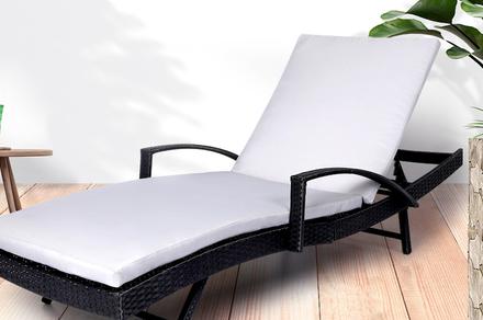 Levede Sun Lounger | Grey