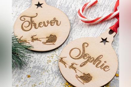 Personalised Wooden Christmas Ornaments