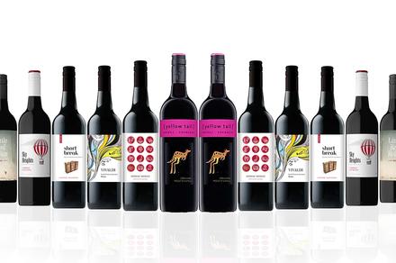Mixed Aussie Red Dozen Ft. Yellow Tail Shiraz Grenache