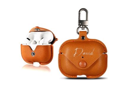 Personalised Soft Faux Leather Cases for Your AirPods Pro