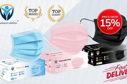 BOXING DAY SALE ! Protective Three Layer Disposable Mask - Three Colours Available