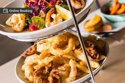 Two-Course Seafood or Meat Platter Lunch in Darling Harbour