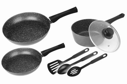 Stonewell Frypan Set with Utensils