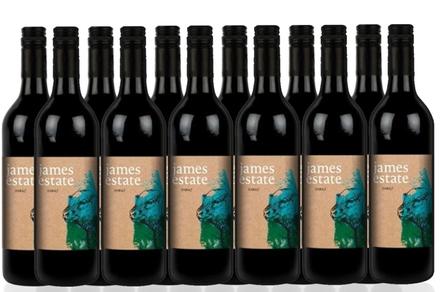 12 Bottles of James Estate Shiraz 2019