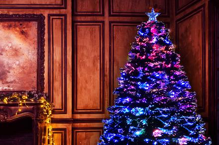 Santaco Christmas Tree with Multicolour Fibre Optic Lights