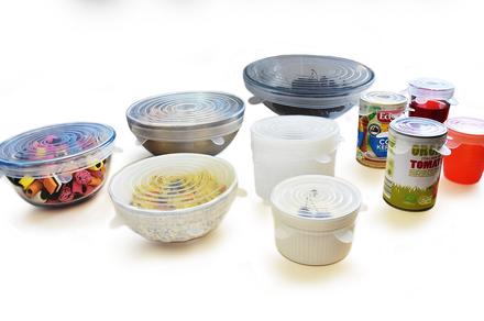 Reusable Silicone Stretch Lids - Available a in Six or 10 Pack