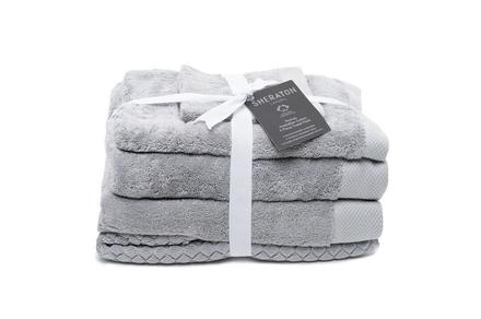 Sheraton Luxury Five Piece Cotton Towel Set - Two Colours Available