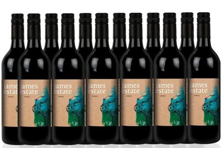 12 Bottles of James Estate Shiraz 2019