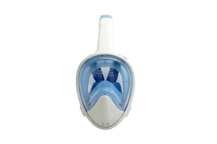 White Curved Lens Adults/Teen Folding Snorkel Mask