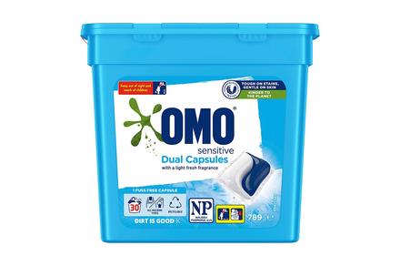 Omo Sensitive Laundry Detergent Liquid Dual Capsules