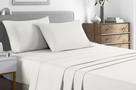 Royal Comfort Bamboo Cooling 2000TC Sheet Set Available in Seven Colours | Double
