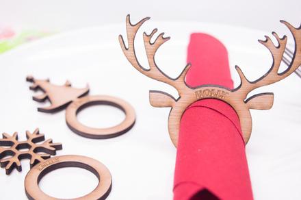 Personalised Christmas Napkin Rings