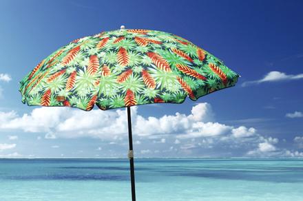 Folded Beach Umbrella