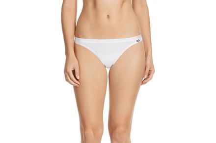 Six Pack of Bonds Womens Hip Refined G String Underwear | White
