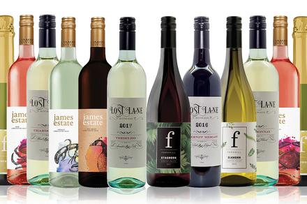 12 Bottles of Mixed White, Sparkling and Red Wines