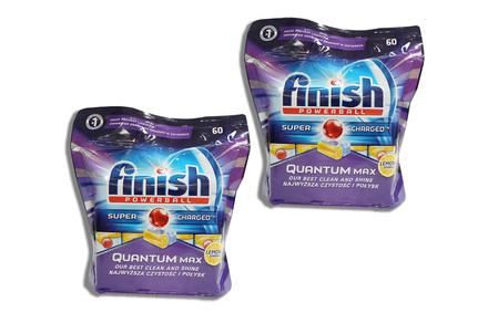 Finish Powerball Quantum Max Lemon Sparkle Dishwasher Tablets | 120PK or 300PK