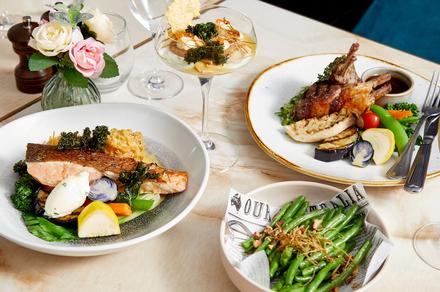 Sydney: Three-Course Vivid Sydney Dining Experience with Bottle of Wine for Two at The Rocks
