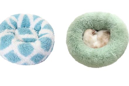 40cm Soft Round Doughnut Pet Bed - Available in Nine Colours!