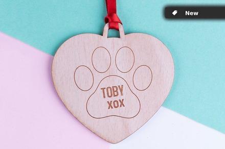 Personalised Wooden Christmas Ornaments for Your Pets