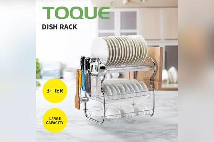 Toque 3-Tier Dish Drying Rack