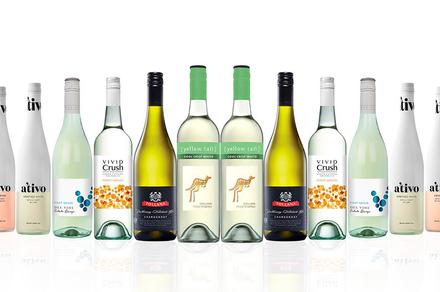 Dozen Mixed White & Pink Wines ft. Yellow Tail Crisp White