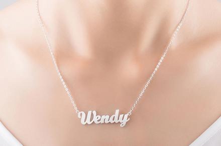 Personalised Sterling Silver Name Necklace