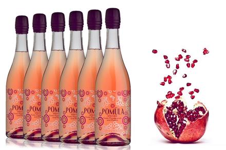 Six Bottles of Pomula Exotic Pomegranate & Marula Spritzer NV
