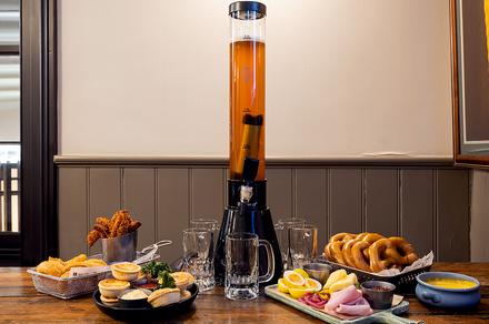 Gourmet Bar Platter and 2L Beer Tower at Hyatt Regency's Dundee Arms