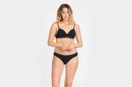 Nine Pack Bonds Women's Hipster Bikini Briefs Underwear in Black - Multiple Sizes Available