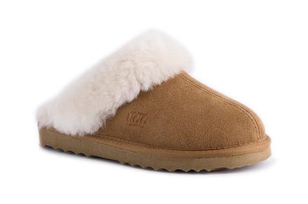 Aus Wooli Unisex Sydney Sheepskin Wool Slippers | Chestnut/Tan