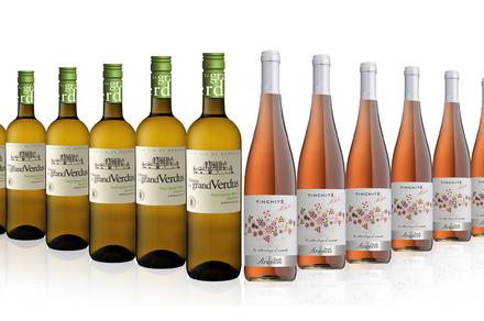 12 Bottles of Mixed French White & Italian Tinchitè Rosé 