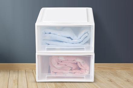 Small Sized Stackable Plastic Storage Drawers - Multiple Pack Sizes Available